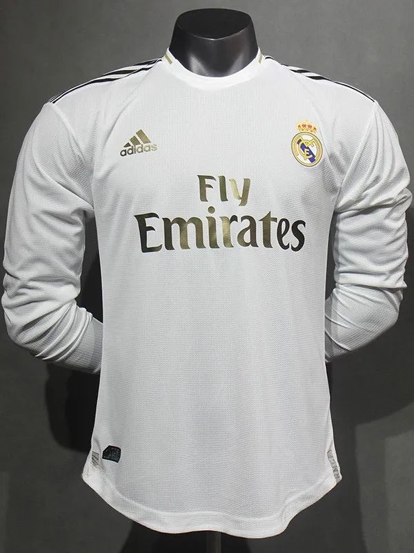 2019-2020 RMA Home Player Version 长袖球员 Long Sleeve Retro Soccer Jersey