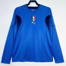 2006 Italy Home Long Sleeve Retro Soccer Jersey (长袖)
