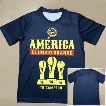 24-25 Club America Royal Blue Champion Training shirts *背后没图案
