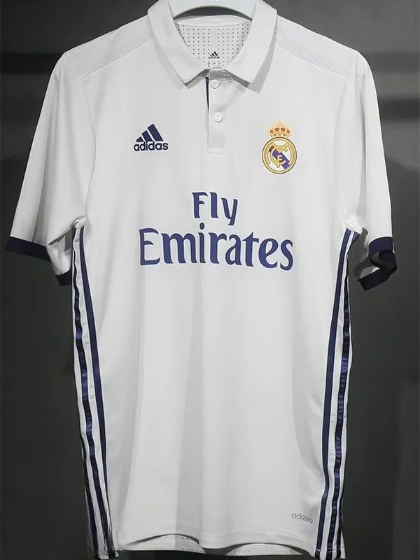 2016-2017 RMA Home Player Version 球员 Retro Soccer Jersey