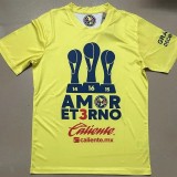 24-25 Club America Yellow Champion Training shirts *背后没图案