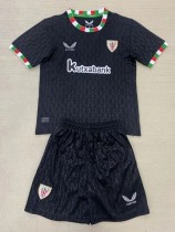 24-25 Bilbao Fourth Kids Soccer Jersey