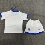 25-26 England W Home Kids Soccer Jersey