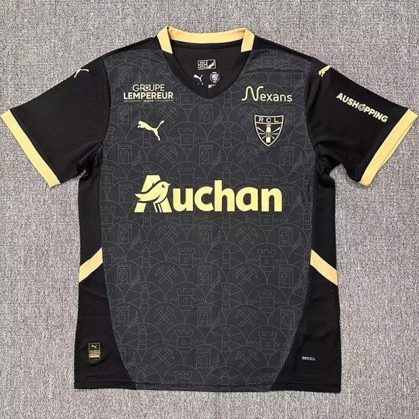 24-25 RC Lens Black Special Edition Fans Soccer Jersey *全广告