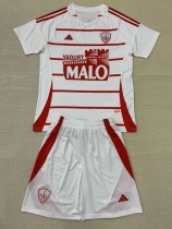 24-25 Stade Brestois Away Kids Soccer Jersey