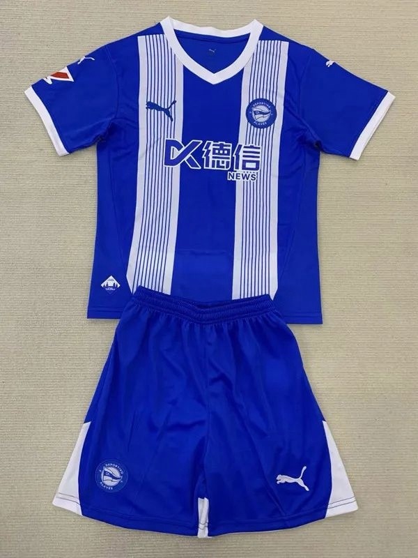 24-25 Alaves Home Kids Soccer Jersey
