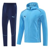 24-25 Man City Light blue Hoodie Jacket Tracksuit #01