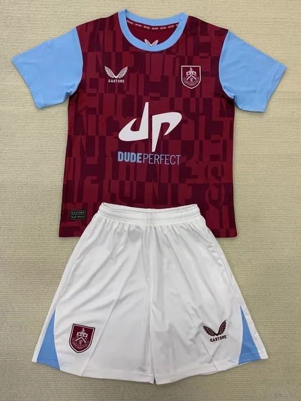 24-25 Burnley Home Kids Soccer Jersey