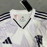 25-26 Man Utd White Purple Fans Soccer Jersey
