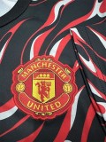 24-25 Man Utd Red Black Fans Training shirts