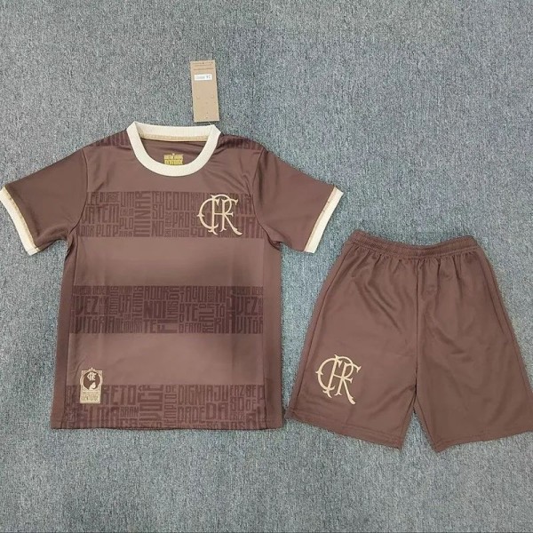 24-25 Flamengo Brown Commemorative Edition Kids Soccer Jersey