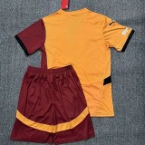 24-25 Galatasaray Home Kids Soccer Jersey *右袖广告