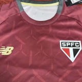 25-26 Sao Paulo Brown Red Training shirts
