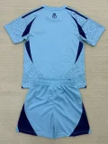 2025-26 Real Madrid Blue Concept Edition Kids Soccer Jersey