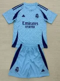 2025-26 Real Madrid Blue Concept Edition Kids Soccer Jersey
