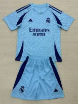 2025-26 Real Madrid Blue Concept Edition Kids Soccer Jersey