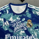 2025-26 Real Madrid Blue Special Edition Fans Training Shirts