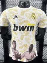 2025-26 Real Madrid  White Yellow Special Edition Player Version Training Shirts