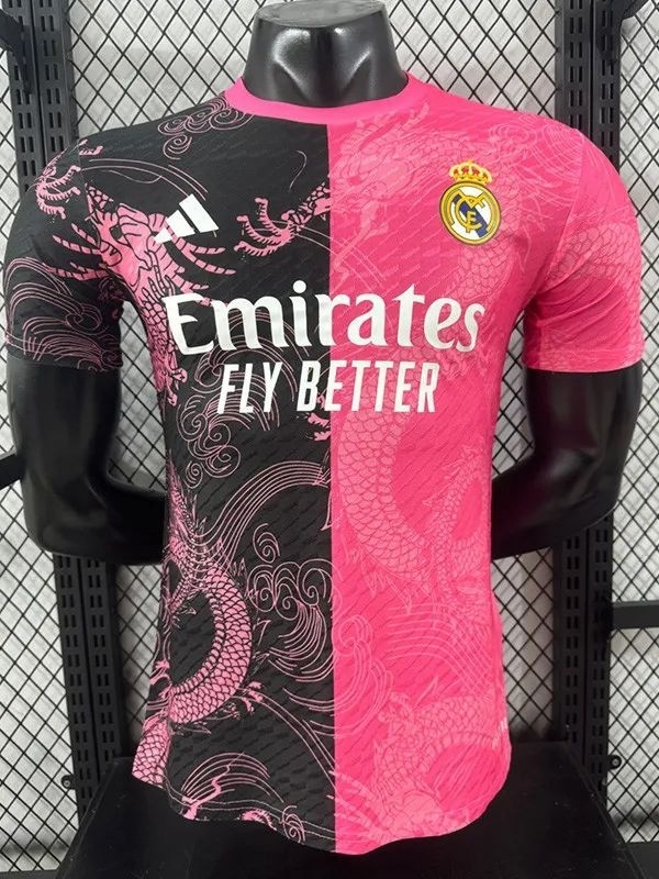 2025-26 Real Madrid  Pink Black Special Edition Player Version Training Shirts