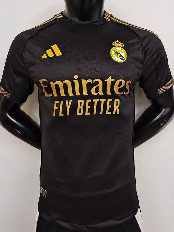 2025-26 Real Madrid Black Special Edition Player Version Training Shirts