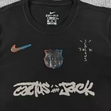 25-26 Barcelona Black High Quality Casual T-Shirt （圆领）