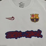 25-26 Barcelona White High Quality Casual T-Shirt
