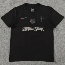 25-26 Barcelona Black High Quality Casual T-Shirt （圆领）