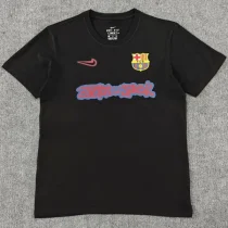 2025-26 Barcelona Black High Quality Casual T-Shirt