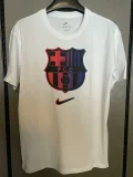2025-26 Barcelona   White High Quality Casual T-Shirt