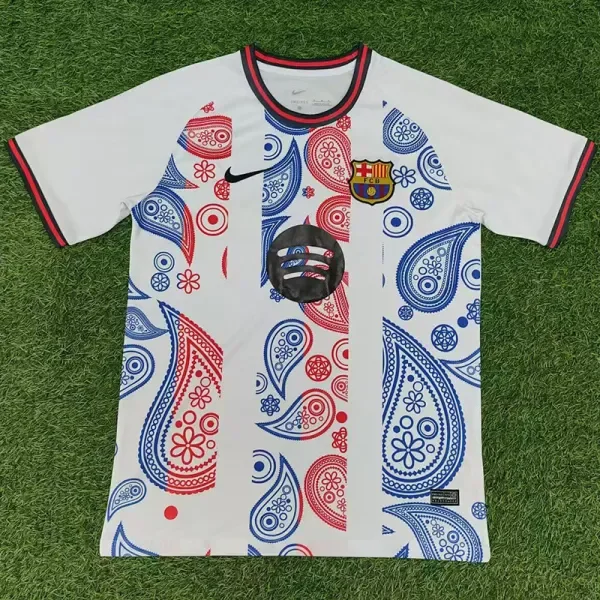 2025-26 Barcelona  White Special Edition Fans Training Shirts