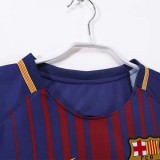 2017-2018  Barcelona  Home Long Sleeve Retro Soccer Jersey