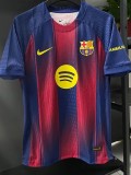 2025-26 Barcelona Home Player Version Soccer Jersey