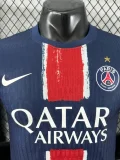 2024-25 PSG Home Player Version Soccer Jersey （Have One Stars) (前带星)
