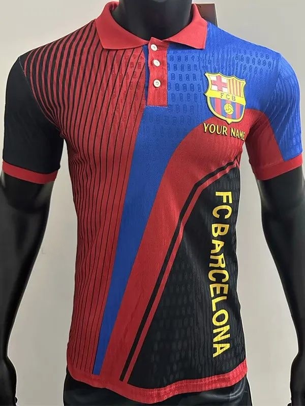 2025-26 Barcelona Red Blue Special Edition Player Version Training Shirts