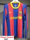 2010-2011  Barcelona   Home Player Version  Long Sleeve Retro Soccer Jersey 长袖球员