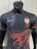 2025-26 Barcelona Black Red Special Edition Player Version Training Shirts