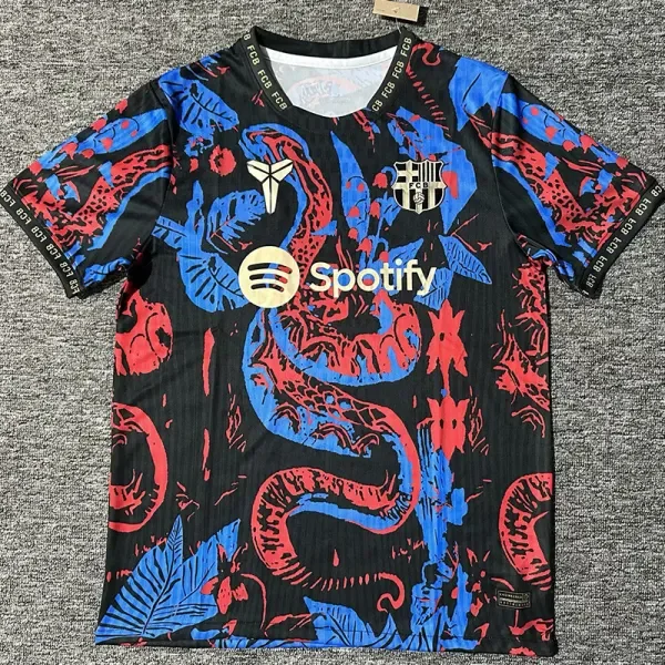 2025-26  Barcelona Blue Red Special Edition Fans Training Shirts