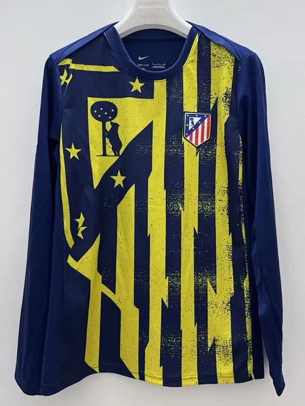 2025-26 Atletico Madrid Yellow Long Sleeve Training Jersey (长袖)