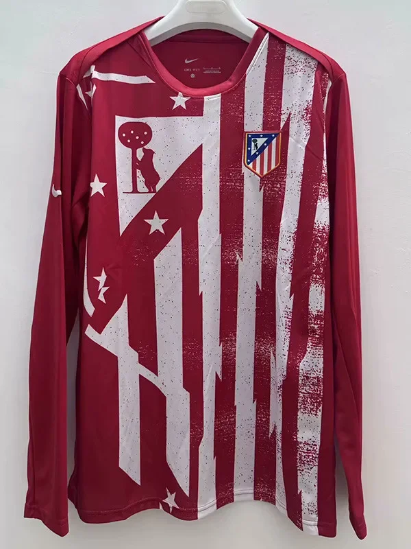 2025-26 Atletico Madrid Red Long Sleeve Training Jersey (长袖)