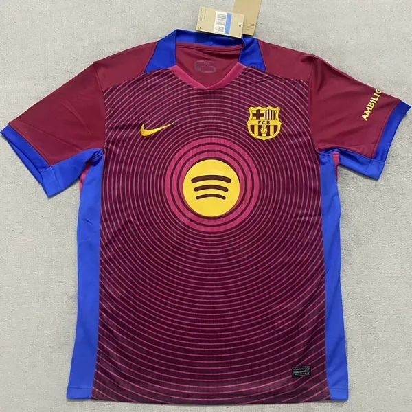 2025-26 Barcelona Brown Red Special Edition Fans Training Shirts