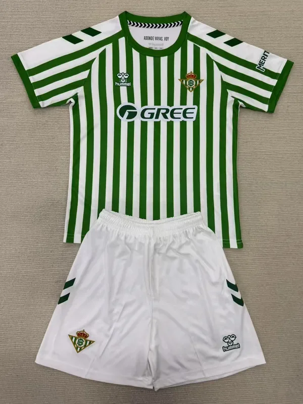 2025 Real Betis UEFA Champions League Final Children's Football Suit