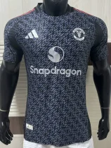 2025-26 Man Utd Grey Black Special Edition Player Version Training shirts