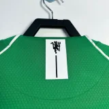 2007-2008 Man Utd Green Goalkeeper Long Sleeve Retro Soccer Jersey (长袖)