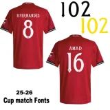 2025-26 Man Utd Home Player Version Soccer Jersey