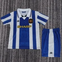 1994-1996 Man Utd Away Kids Retro Soccer Jersey)