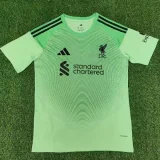 2025-26 Liverpool Green Goalkeeper Fans Soccer Jersey
