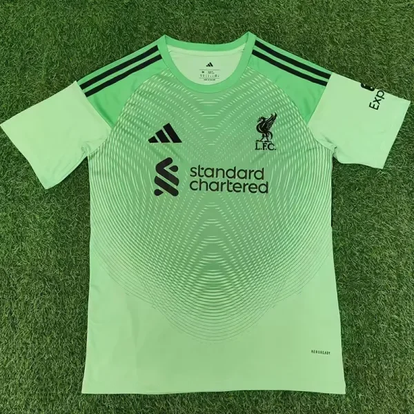 2025-26 Liverpool Green Goalkeeper Fans Soccer Jersey