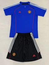 2025-26 Man Utd Blue Kids Soccer Jersey