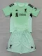 2025-26 Liverpool Green GoalKeeper Kids Soccer Jersey