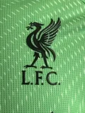 Liverpool   Green Goalkeeper Player Version Soccer Jersey 2025/26